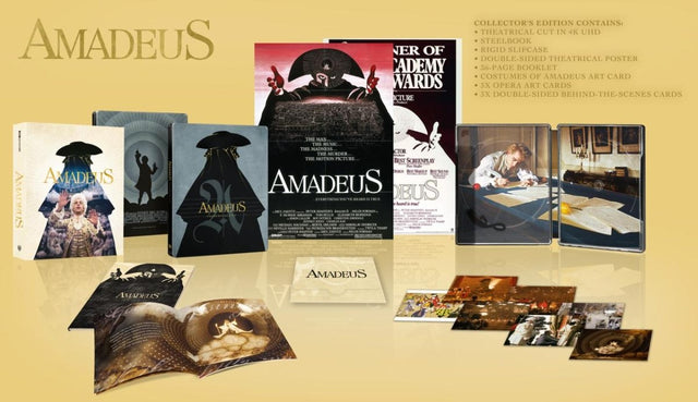 Amadeus (UK 4K UHD, Limited Collector's Edition Steelbook, Region Free) *one per customer - New 4K UHD