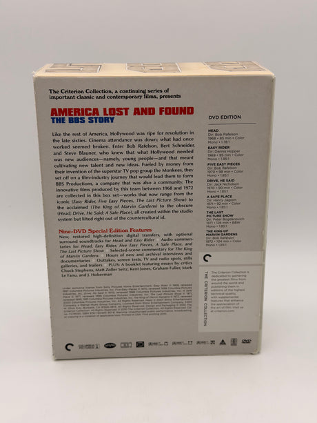 America Lost & Found: The BBS Story (The Criterion Collection Boxset) DVD USED