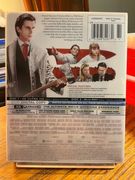 American Psycho 4K UHD Steelbook (Best Buy Exclusive) w/SLIP USED