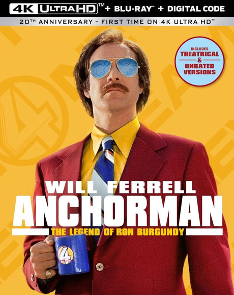 Anchorman (4K UHD) w/SLIP - New 4K UHD