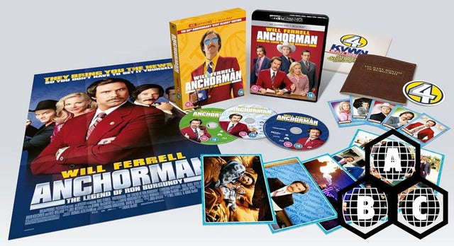 Anchorman: The Legend of Ron Burgundy (UK 4K UHD, Limited Collector's Edition, Region Free)
