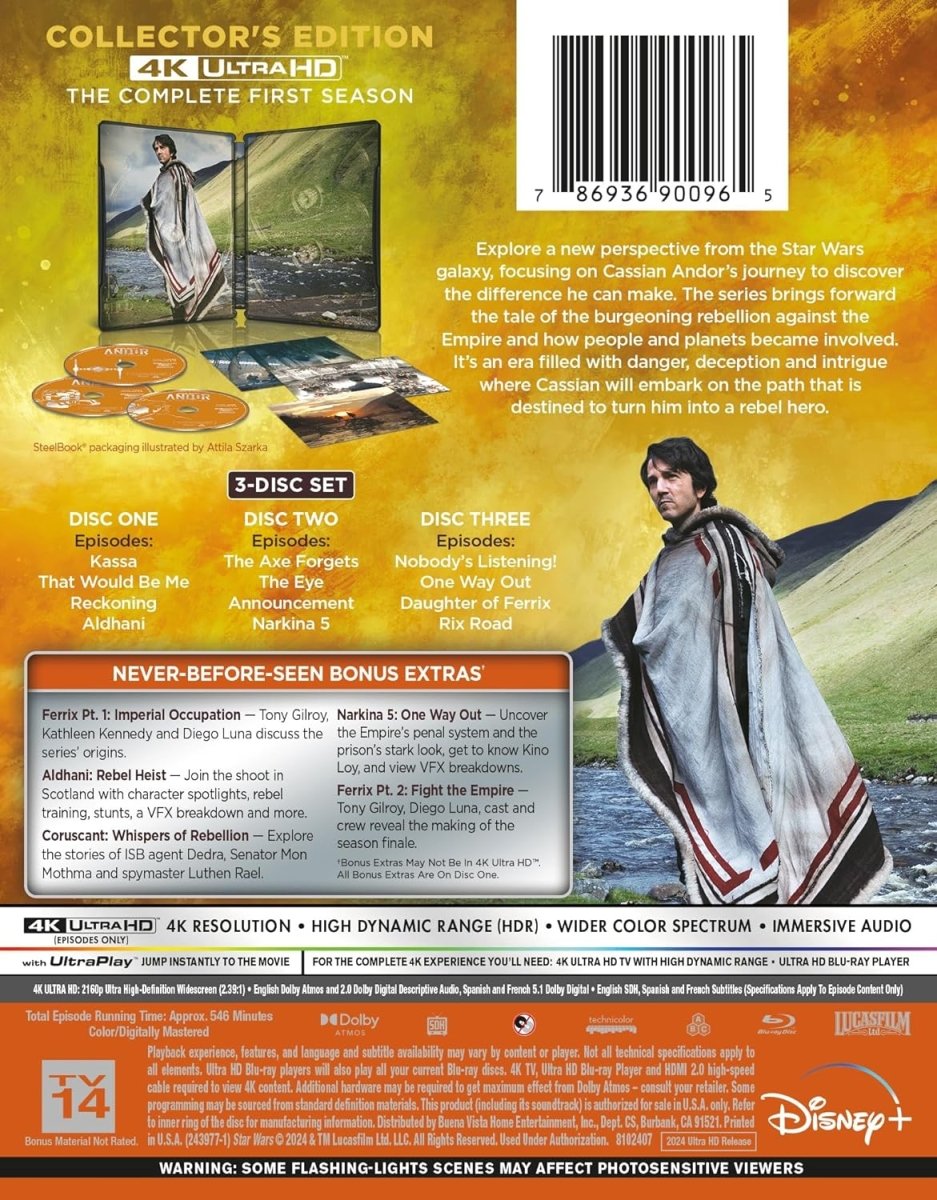 Andor: The Complete First Season (4K UHD, Collector's Edition Steelbook)