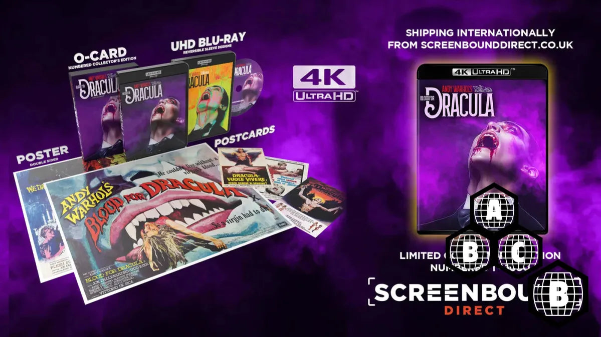 Andy Warhol Presents: Blood for Dracula (4K UHD, Limited Edition, Region Free/B) w/SLIP