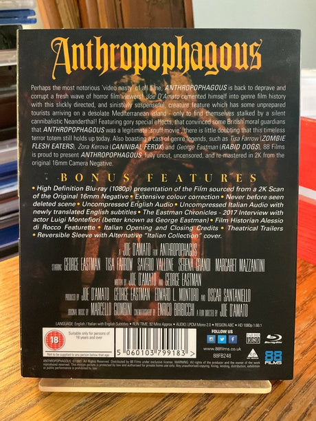 Anthropophagous (Region Free) w/SLIP USED