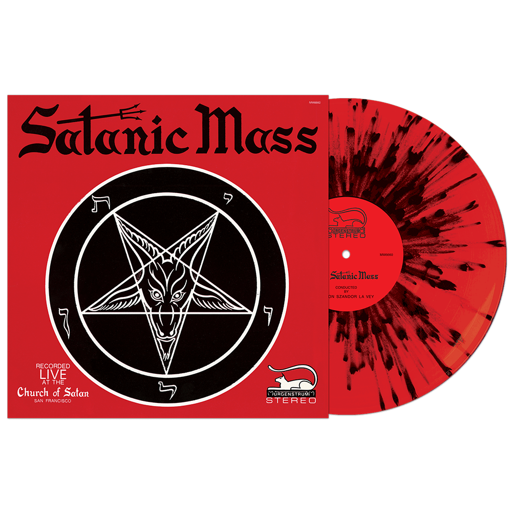 Anton Lavey: Satanic Mass Vinyl (Red & Black Splatter) - Music