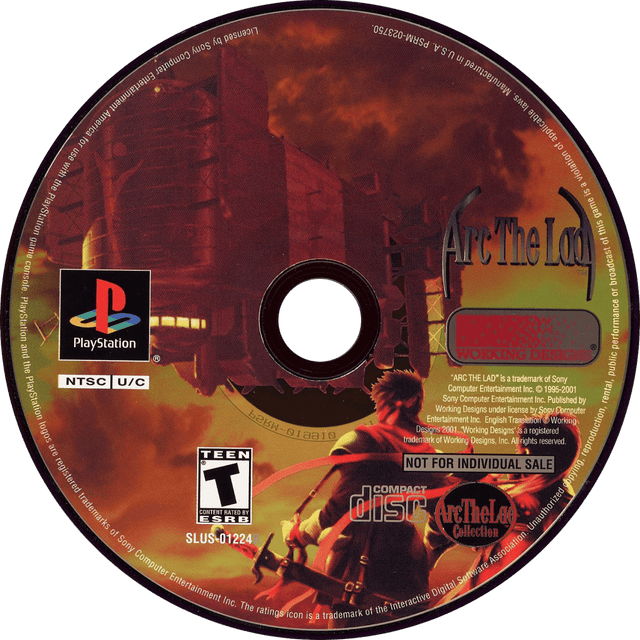 Arc The Lad Collection Playstation 1 LOOSE - Video Games - Playstation 1