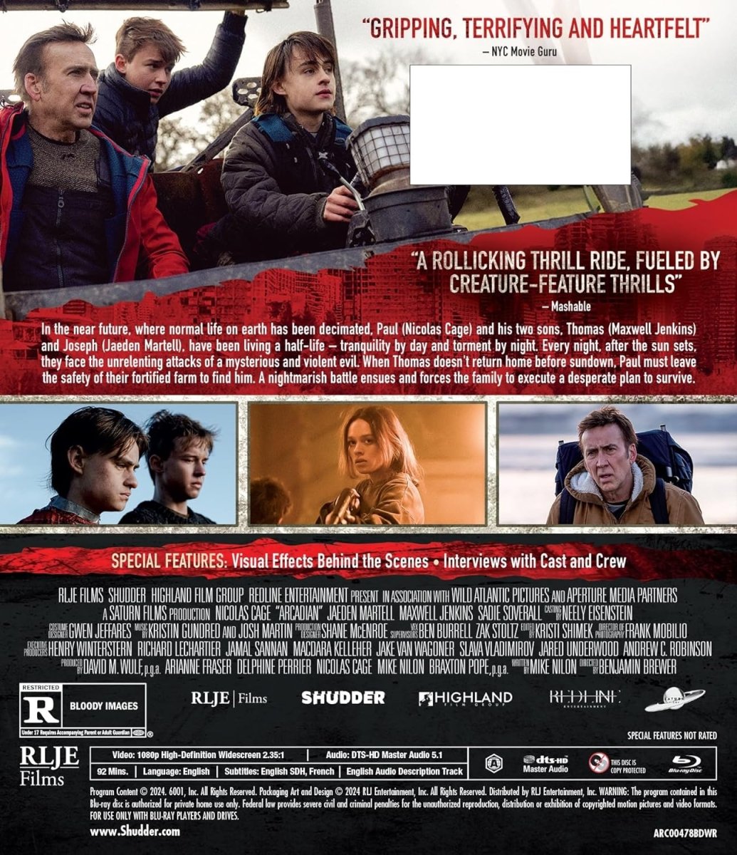 Arcadian - New Blu - Ray