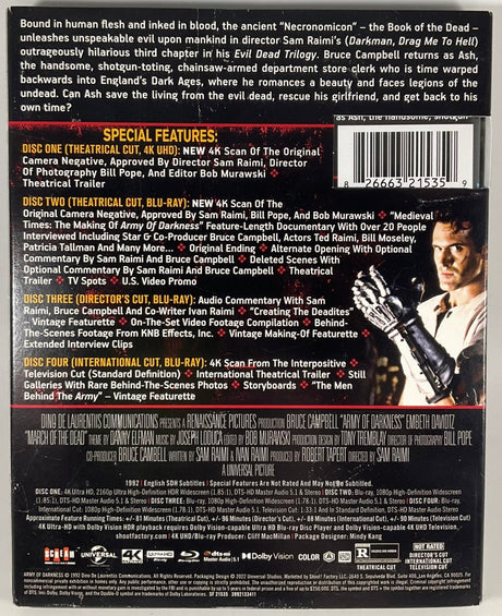 Army of Darkness (4K UHD, Collector's Edition) w/SLIP USED