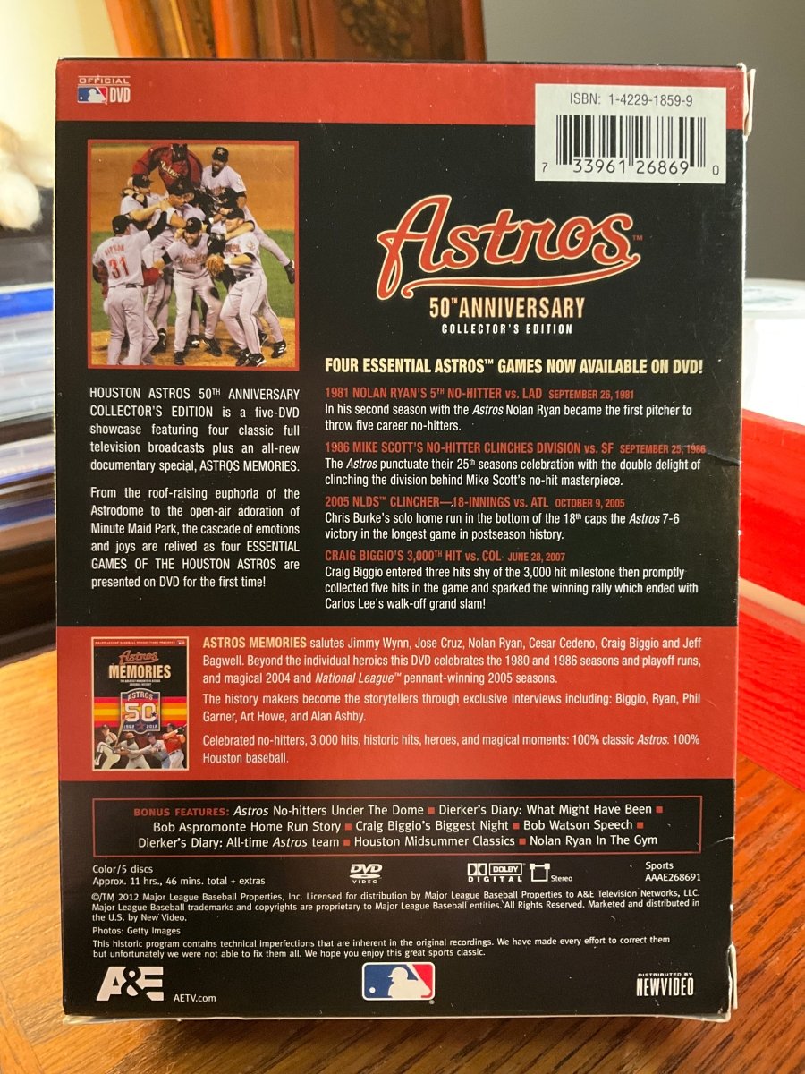 Astros 50Th Anniversary Collector’s Edition (DVD) USED