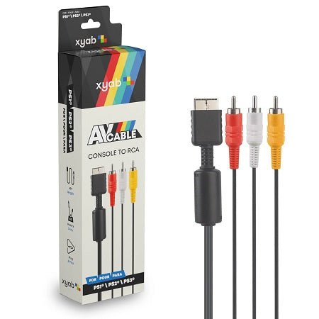 AV Composite Cable for Playstation 1|2|3 NEW - Video Games - Playstation 2