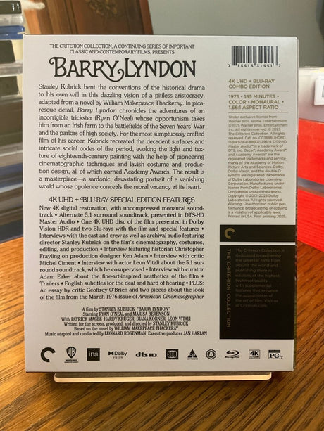 Barry Lyndon (4K UHD, #897) USED