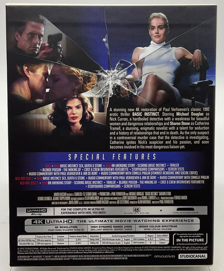Basic Instinct (4K UHD Collector's Edition, 3 Discs, Region Free/B) USED
