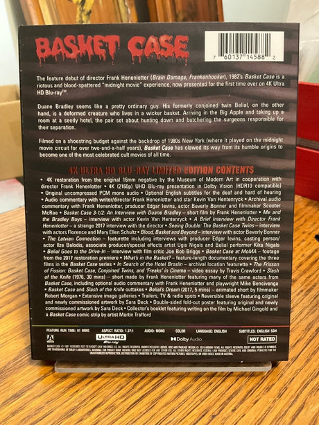 Basket Case (4K UHD, Limited Edition) w/SLIP USED