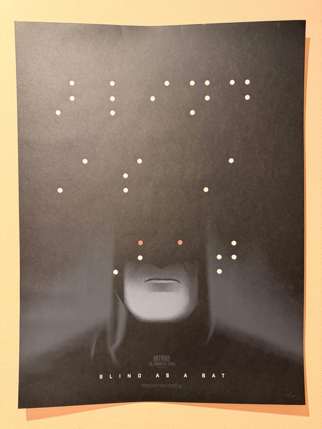 Batman: The Animated Series - Blind As A Bat Screenprinted Poster