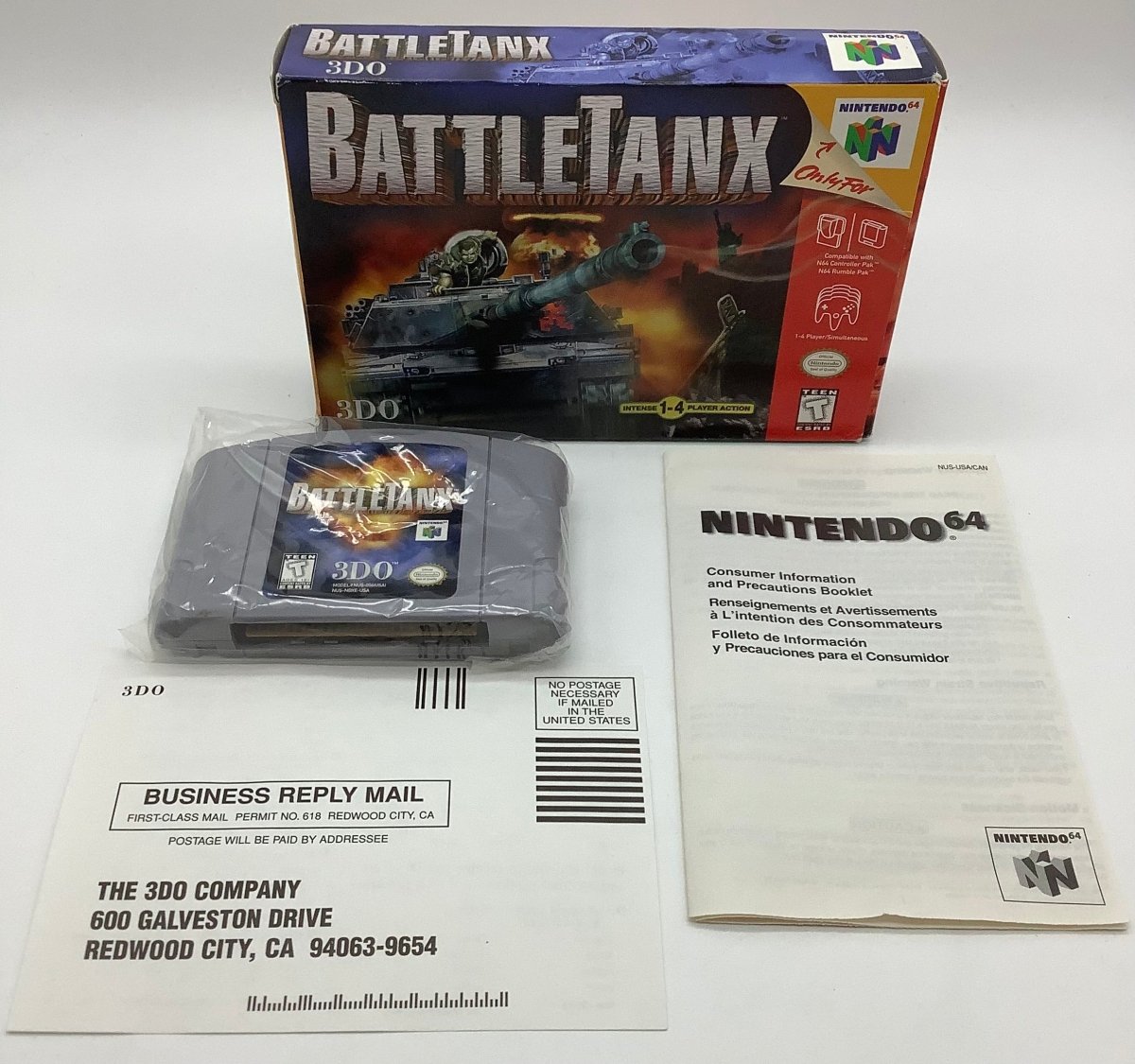 Battletanx [NO MANUAL] Nintendo 64 USED - Video Games - Nintendo 64