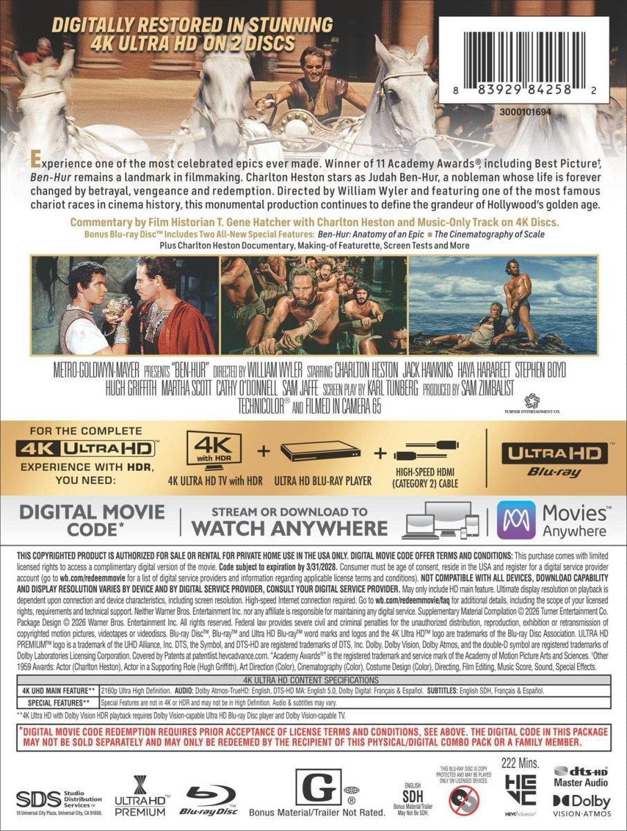 Ben-Hur (4K UHD, Steelbook)
