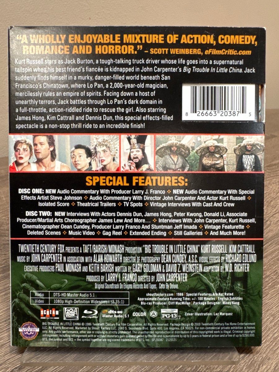 Big Trouble In Little China (Shout!) w/SLIP USED