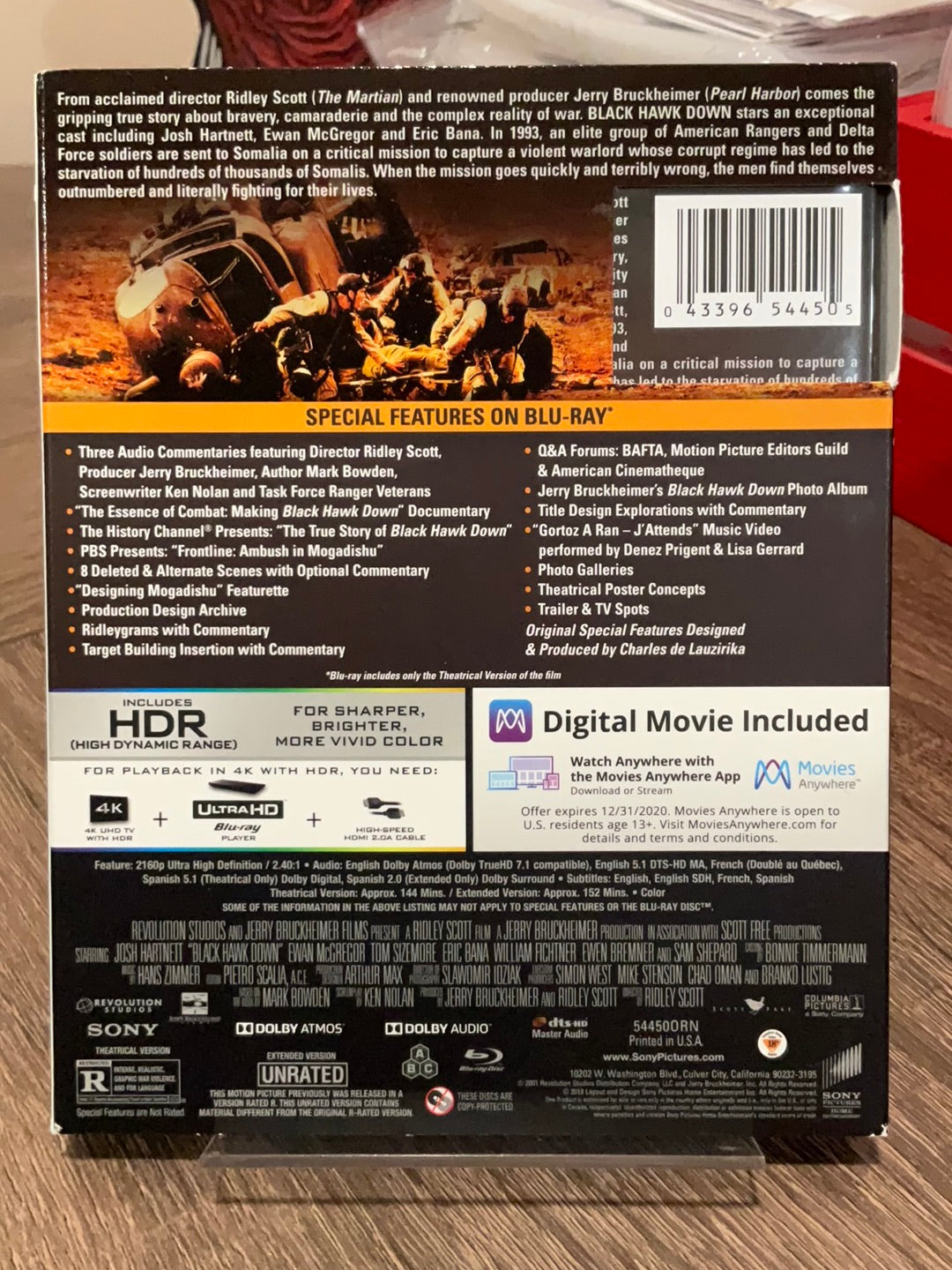 Black Hawk down 4K UHD W/SLIP USED
