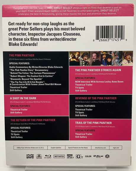 Blake Edwards' The Pink Panther (6- Film Collection) w/SLIP USED