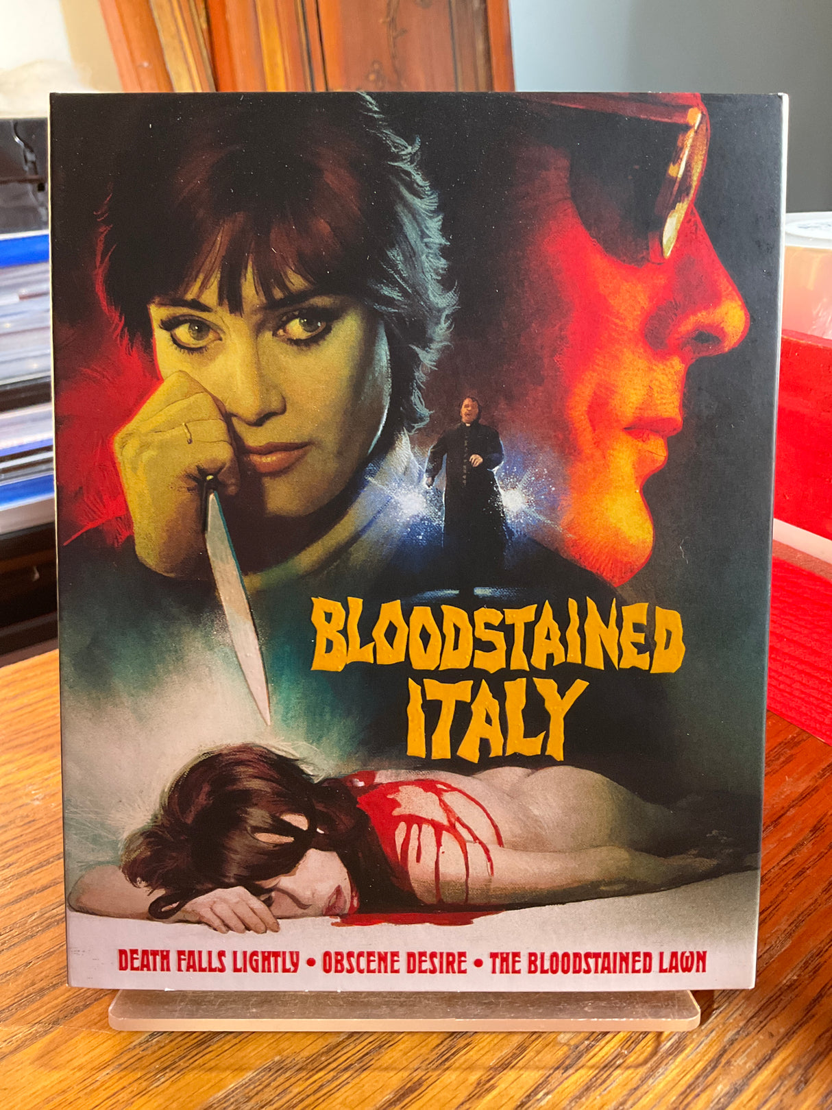 Bloodstained Italy: Obscene Desire / The Bloodstained Lawn / Death Falls Lightly w/SLIP USED