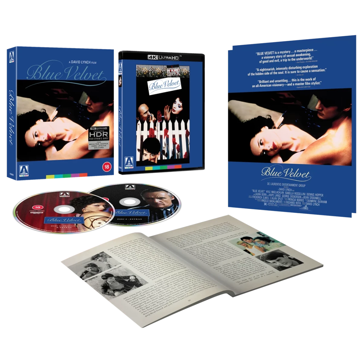 Blue Velvet (4K UHD, Arrow UK Limited Edition, Region Free/B) - New 4K UHD