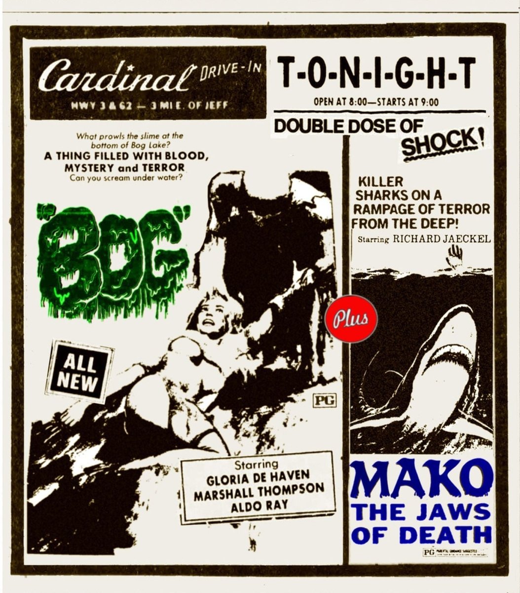 Mako: The Jaws of Death + Bog (Drive-in Double Feature #14) USED