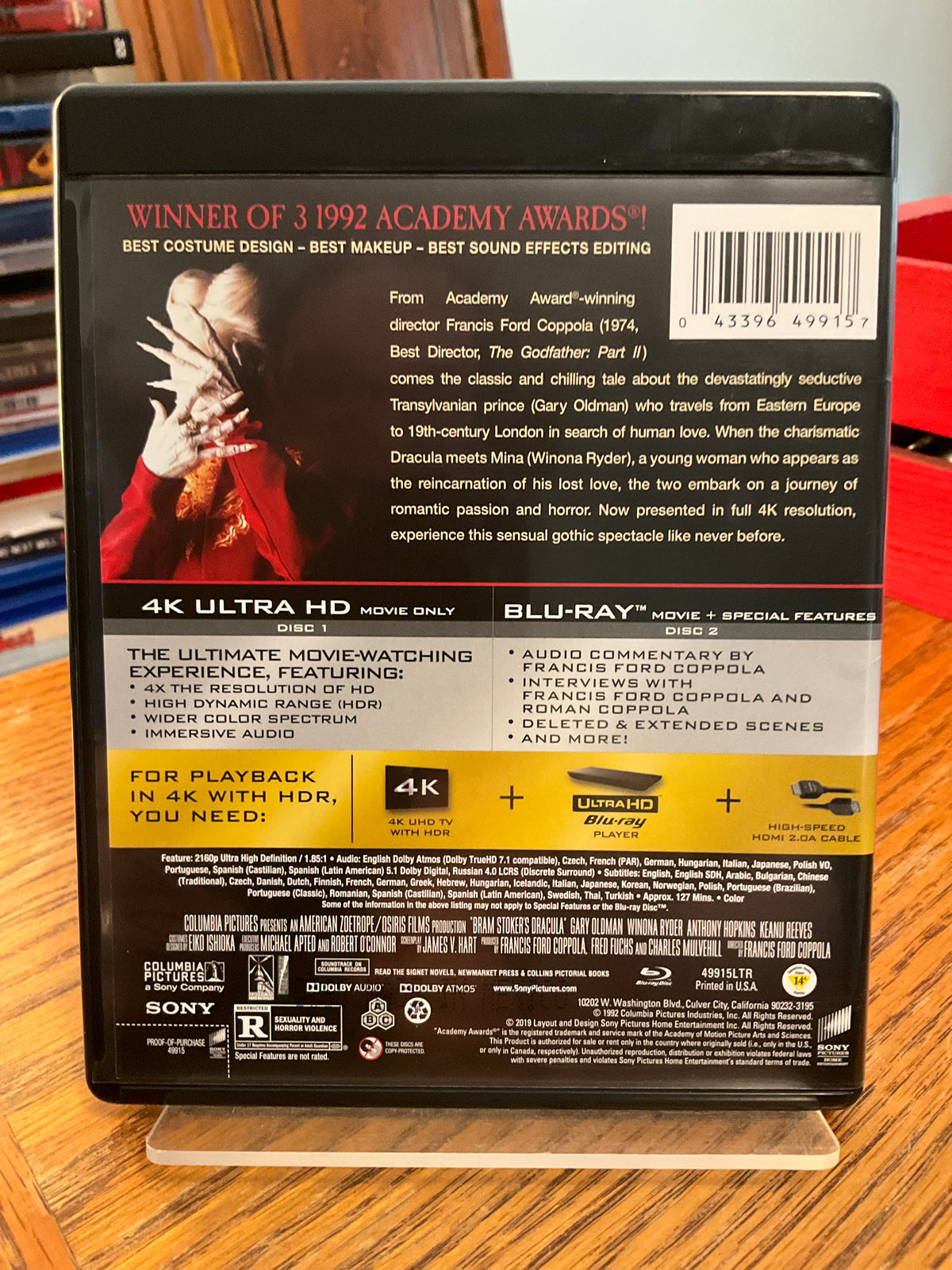 Bram Stoker's Dracula (4K UHD) w/SLIP USED