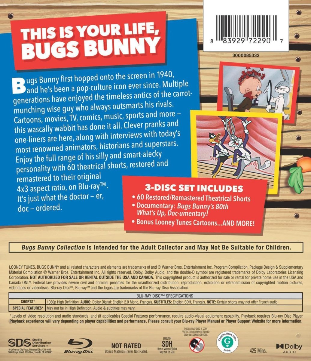 Bugs Bunny Anniversary Collection - New Blu - Ray