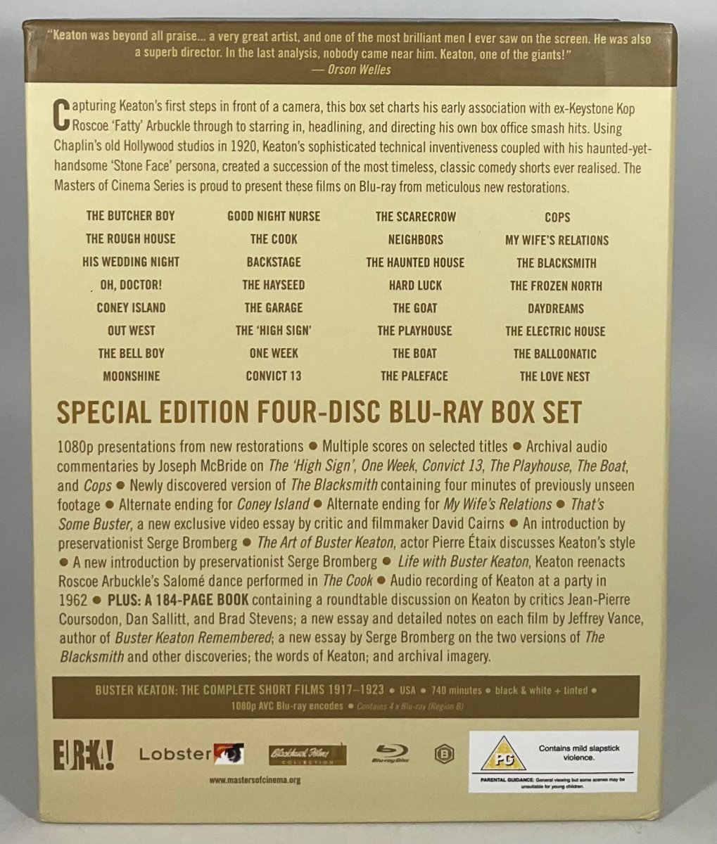 Buster Keaton : The Complete Short Films 1917-1923 (Limited Edition, Boxset, Region B) USED