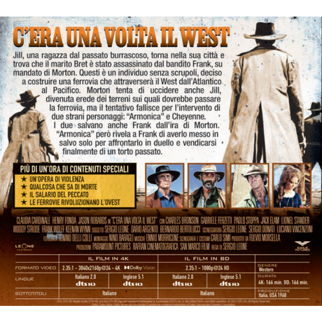 C'Era Una Volta Il West aka Once Upon a Time in the West (4K UHD, Eagle Pictures Italy, Region Free/B)