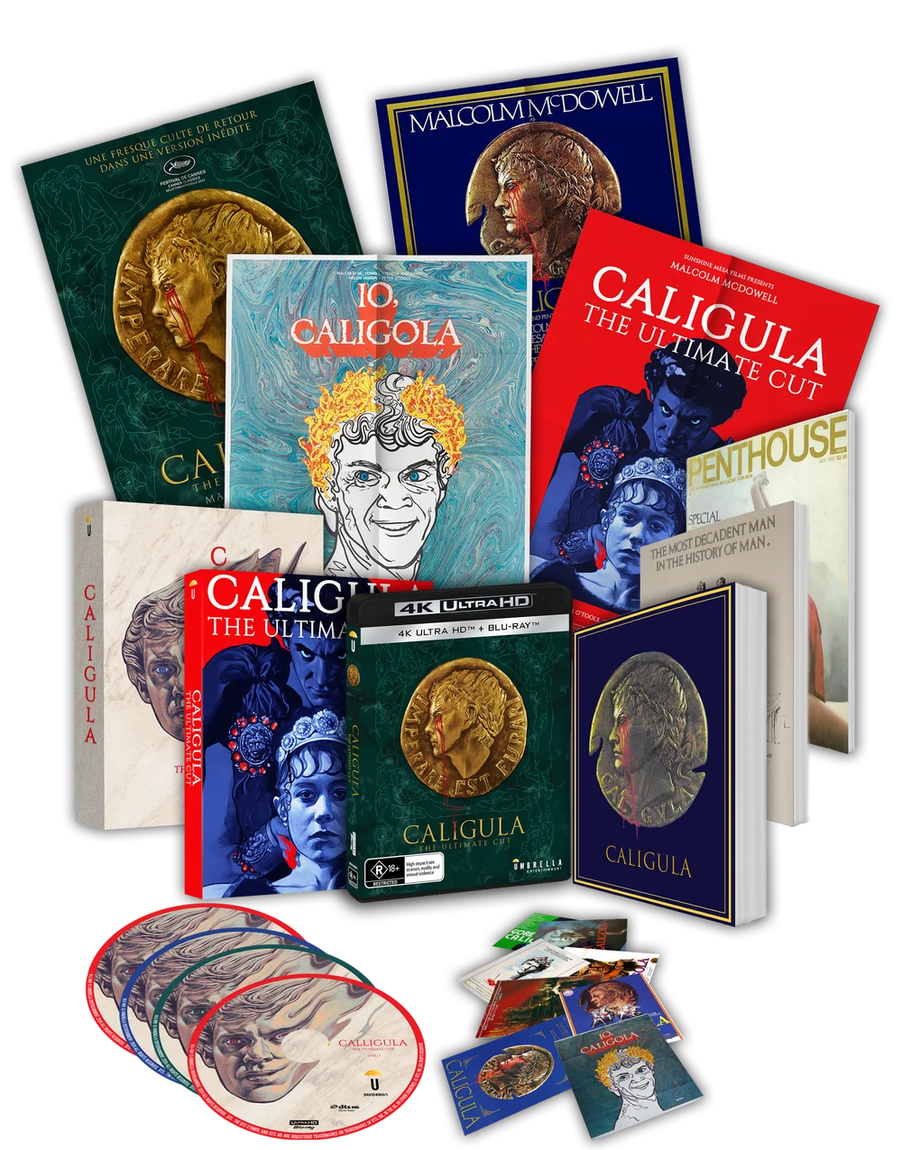 Caligula: The Ultimate Cut (4K UHD, Umbrella, Collector's Edition, Region Free) USED