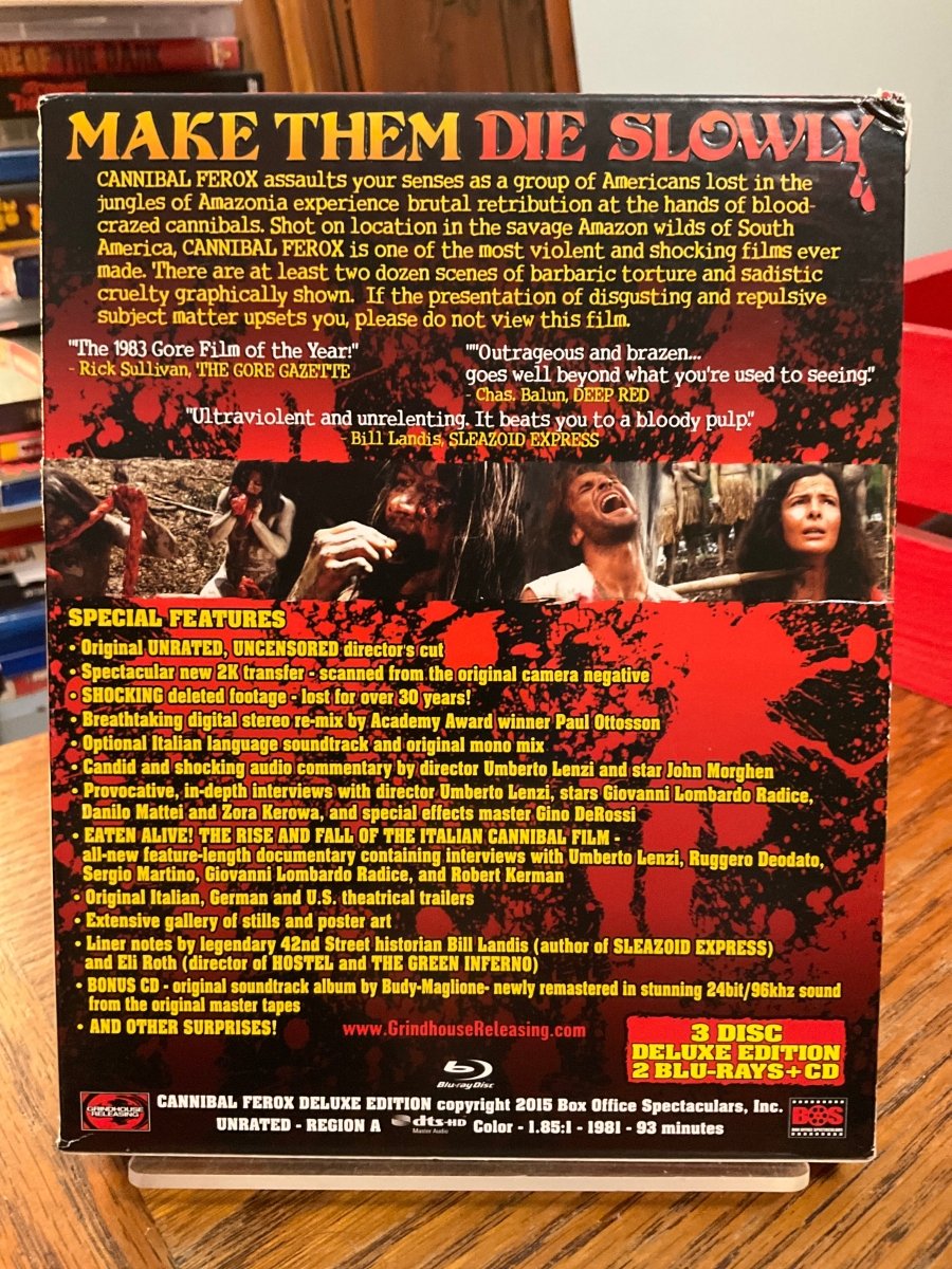 Cannibal Ferox w/SLIP USED - Used Blu-Ray