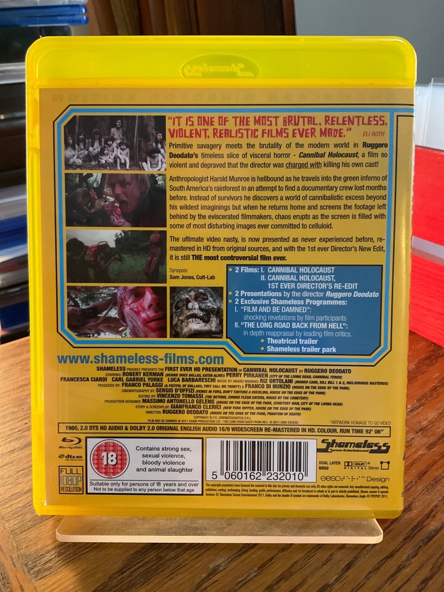 Cannibal Holocaust: Ruggero Deodato's New Edit (REGION B) USED