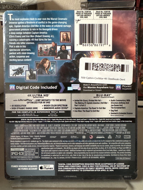 Captain America: Civil War (4K UHD, Best Buy Exclusive, Steelbook)