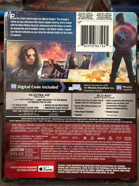 Captain America: The Winter Soldier (4K UHD, Best Buy Exclusive, Steelbook)