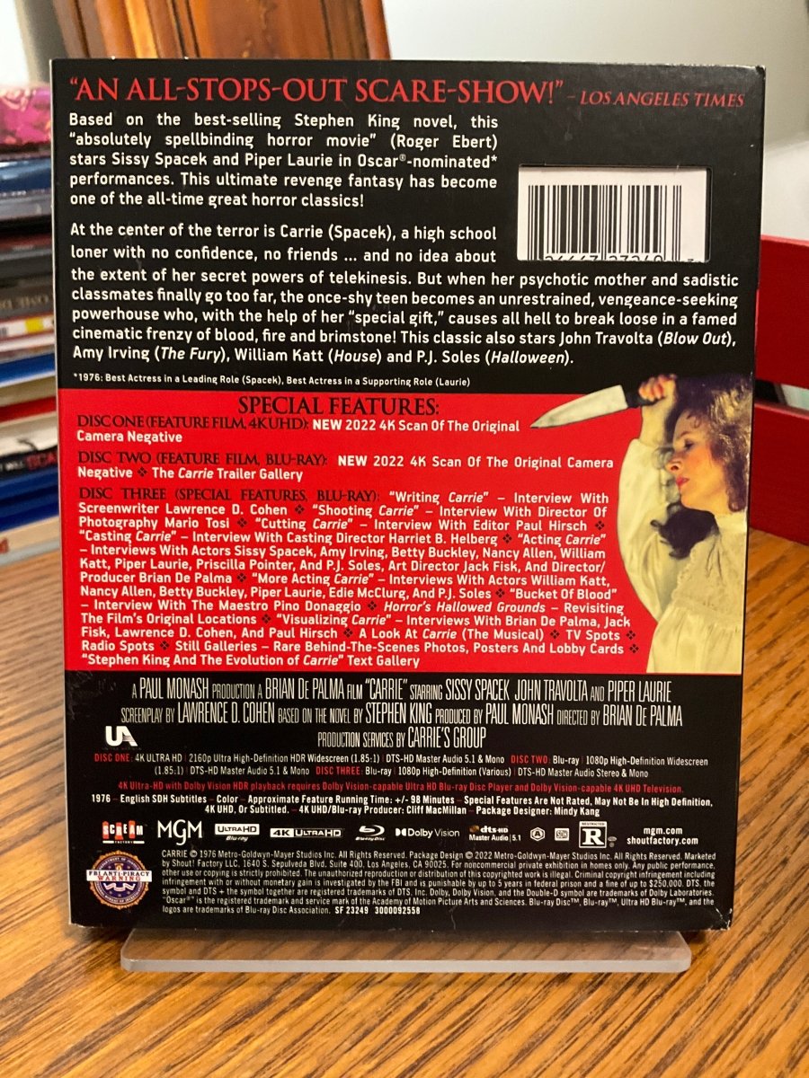 Carrie (1976) - Collector's Edition 4K UHD W/SLIP USED