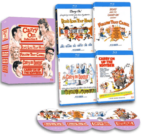 Carry On... Film Collection 4 (Region Free) - New Blu - Ray