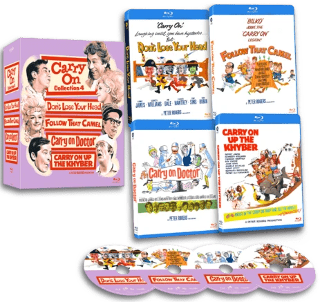 Carry On... Film Collection 4 (Region Free) - New Blu - Ray