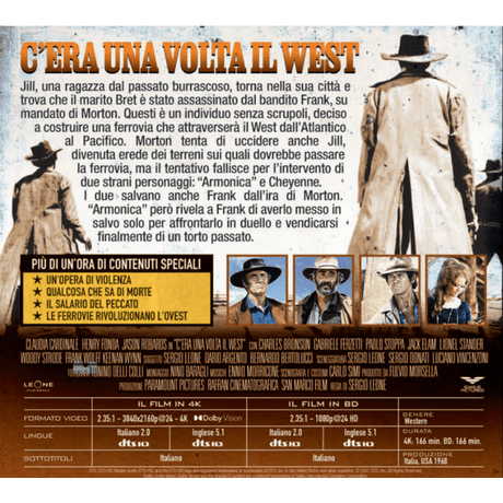 C'Era Una Volta Il West aka Once Upon a Time in the West (4K UHD, Eagle Pictures Italy, Region Free/B)