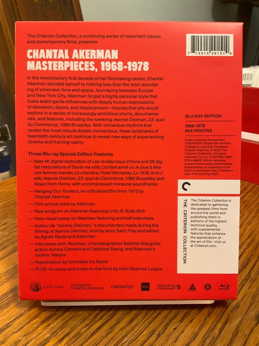 Chantal Akerman Masterpieces, 1968–1978 #1203) USED