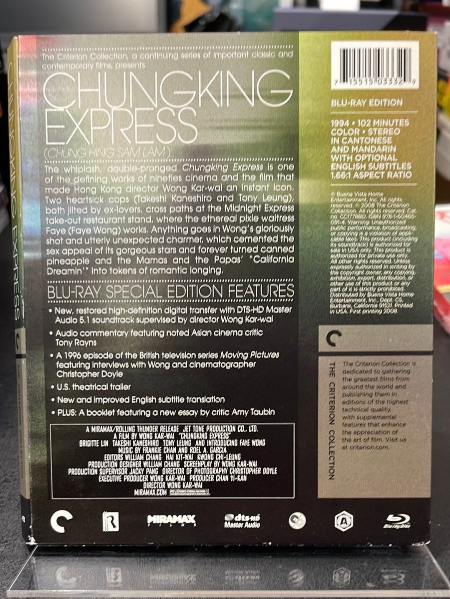 Chungking Express 453 w/SLIPCASE USED - Used Blu - Ray
