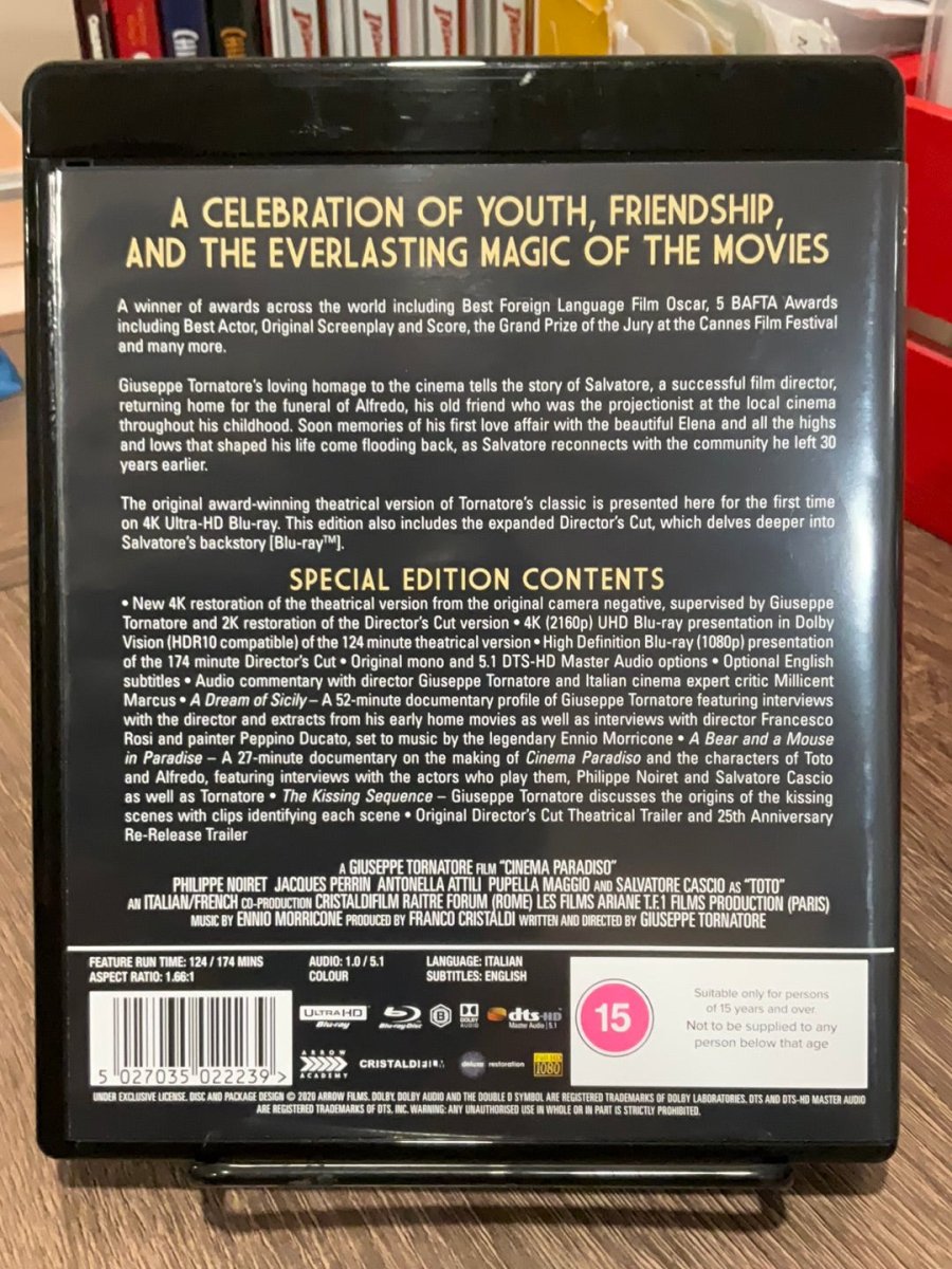 Cinema Paradiso 4K UHD USED