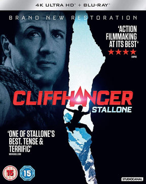 Cliffhanger (4K UHD, Region Free/B) w/SLIP - New 4K UHD