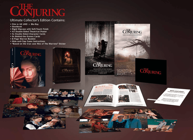 CLOSED PRE - ORDER - The Conjuring (4K UHD, UK Limited Collector's Edition Steelbook, Region Free) - New 4K UHD