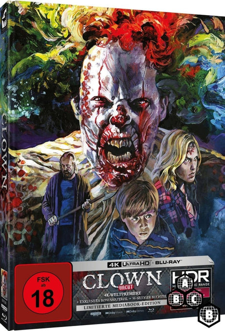 Clown (4K UHD, Limited Edition Mediabook, Region Free/B) Cover A