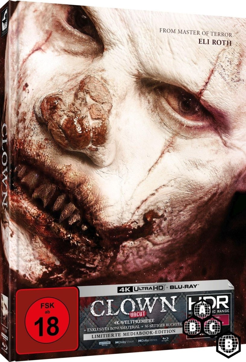 Clown (4K UHD, Limited Edition Mediabook, Region Free/B) Cover C - New 4K UHD