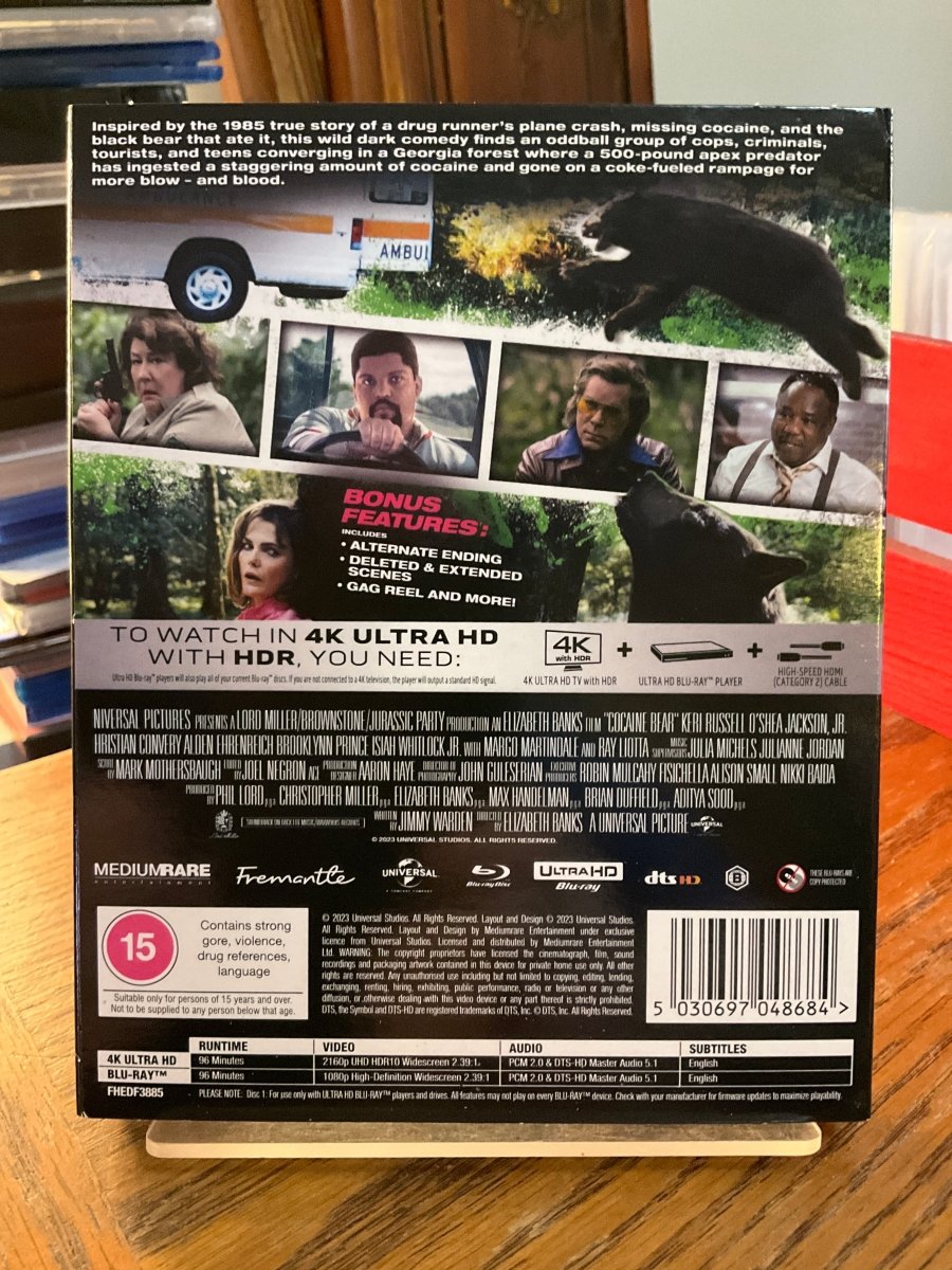 Cocaine Bear (4K UHD, Region Free/B) w/SLIP USED