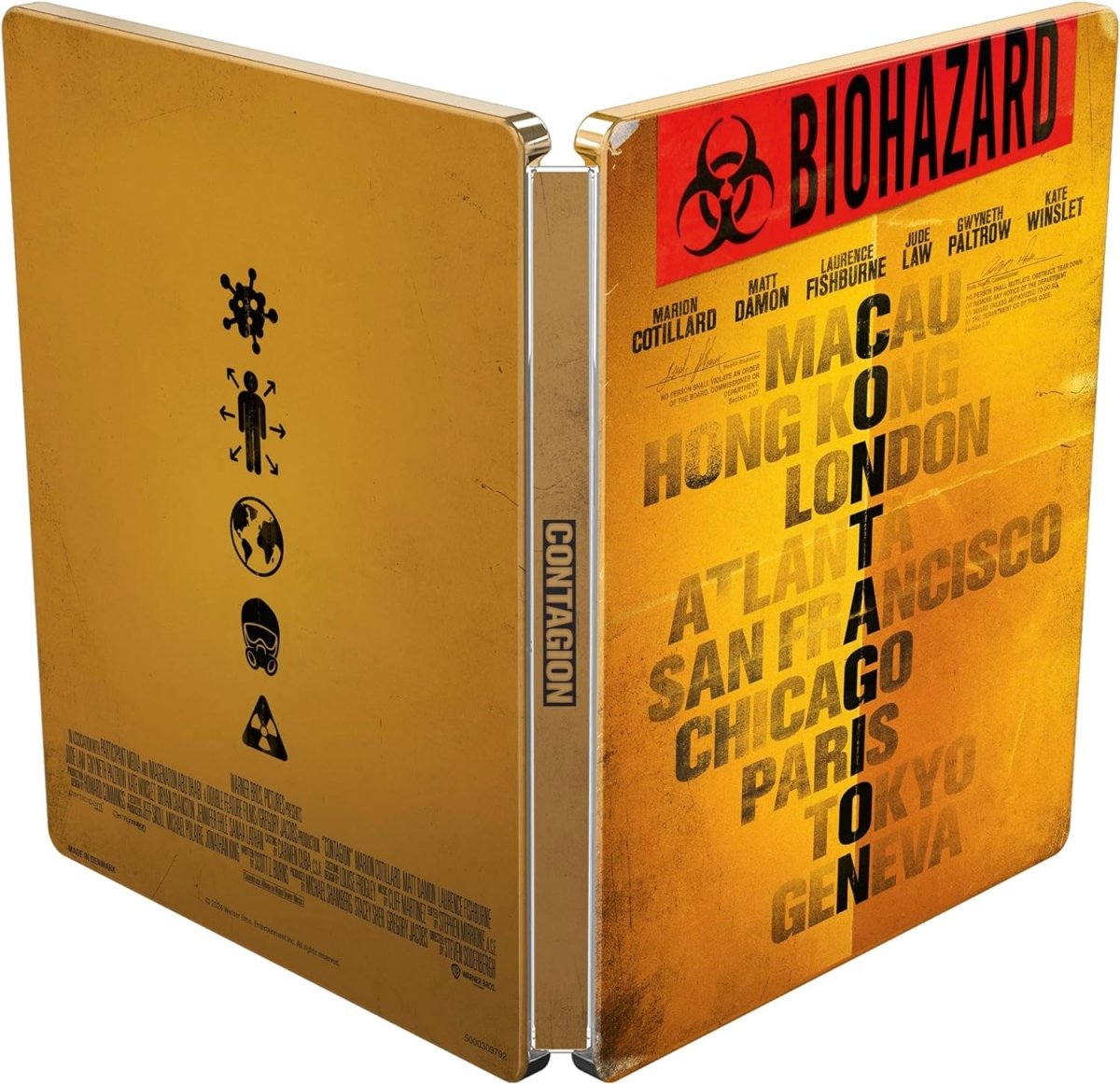 Contagion (UK 4K UHD, Limited Edition Steelbook, Region Free)