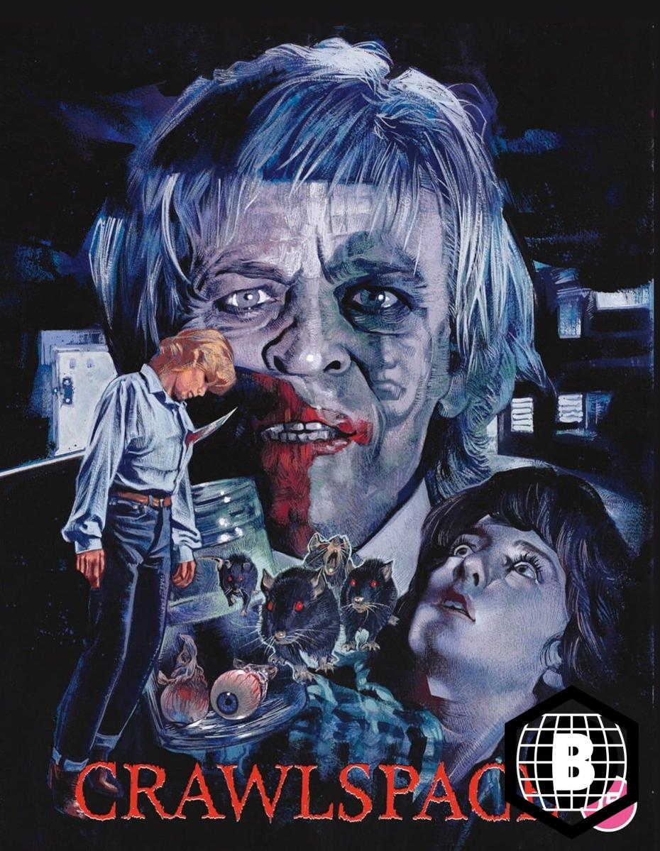 Crawlspace (1986, Region B) w/SLIP + Poster