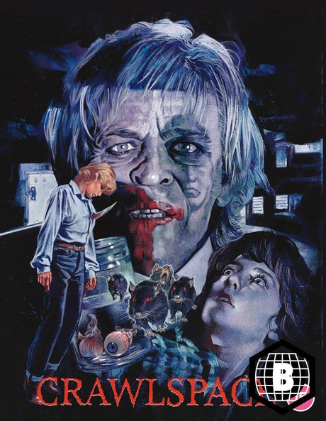 Crawlspace (1986, Region B) w/SLIP + Poster